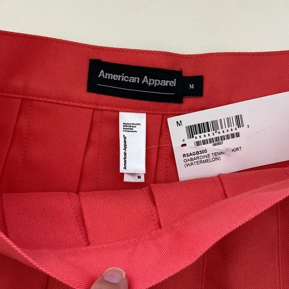 American Apparel Tennis Skirt in Watermelon - Picture 4 of 4